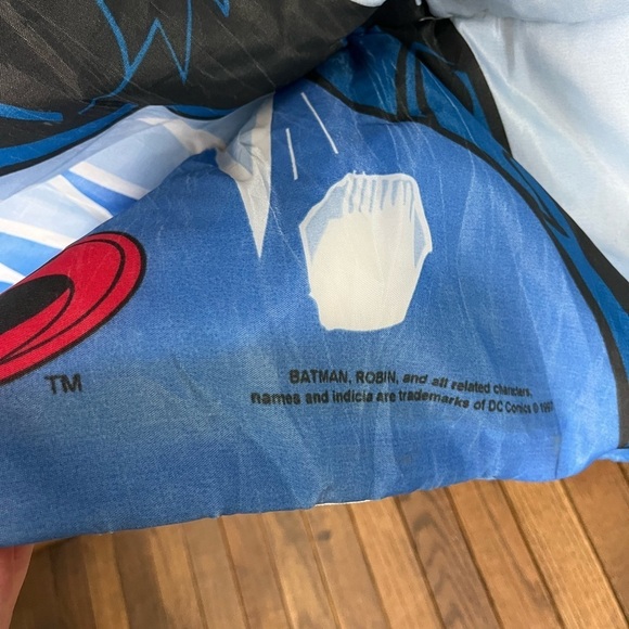 Vintage 1997 Batman & Robin DC Comics Sleeping Bag - Picture 9 of 11